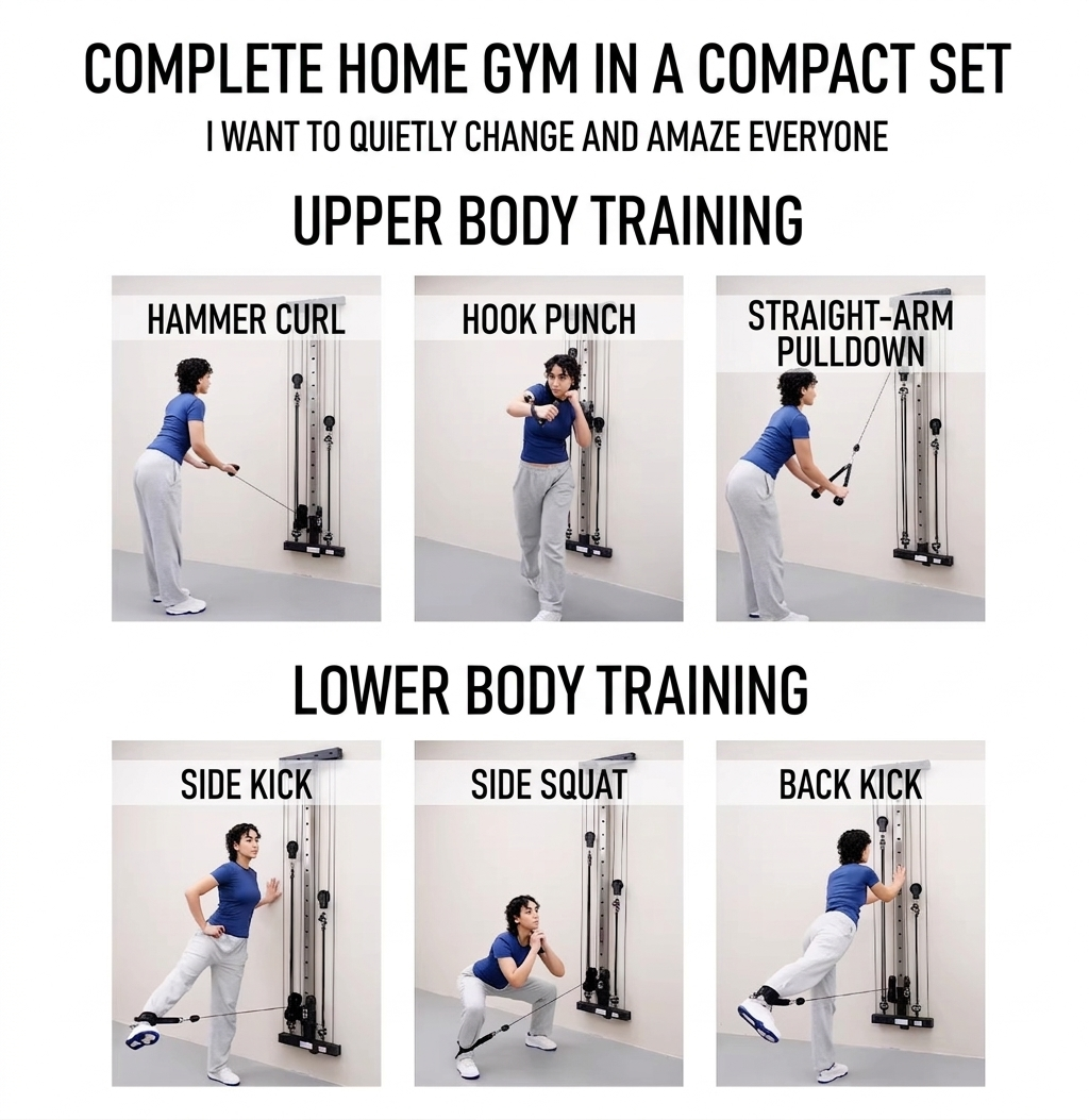 Vimexciter MF04 | Ultra-Slim Wall-Mounted Functional Trainer