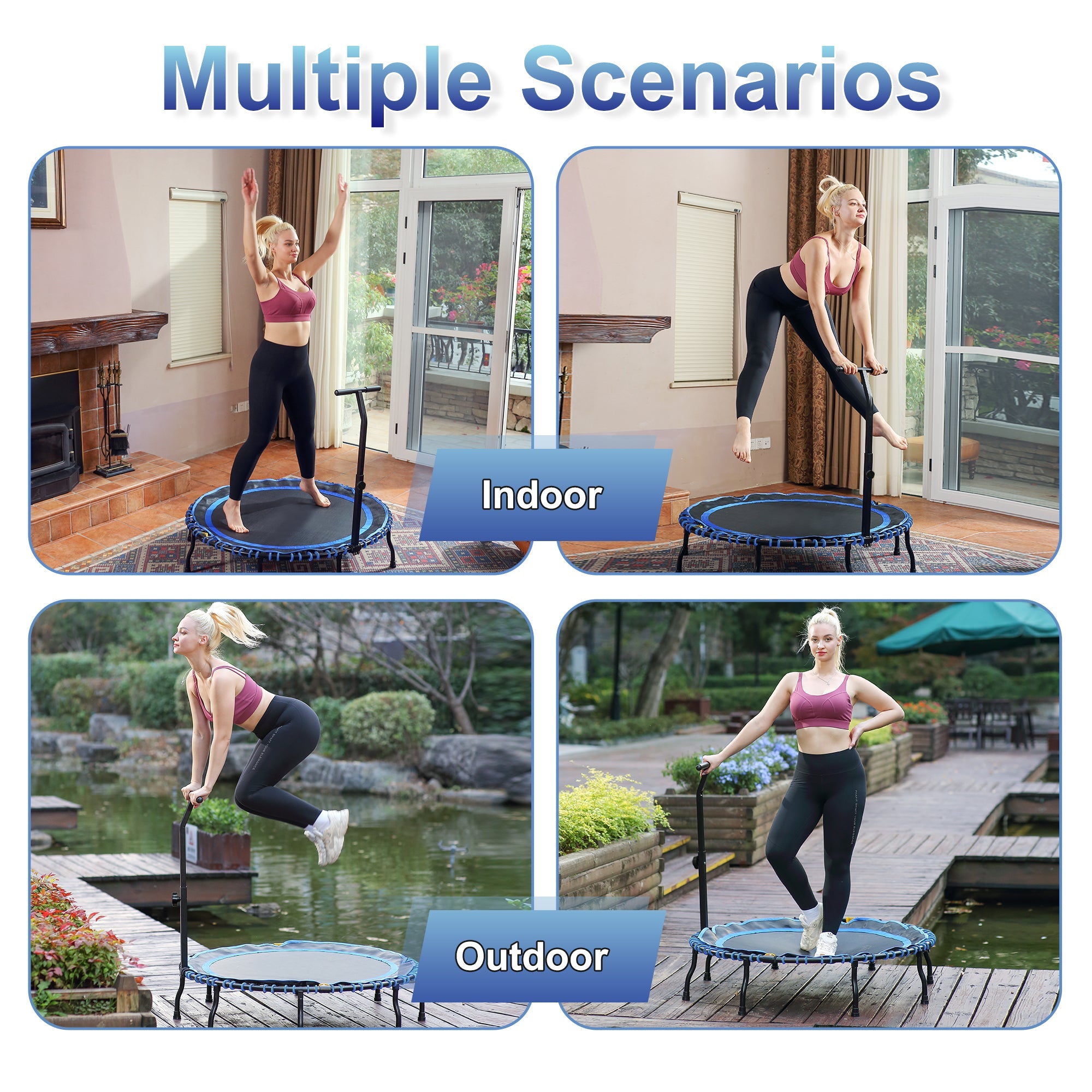 Foldable Trampoline Portable Rebounder 40" - Vimexciter