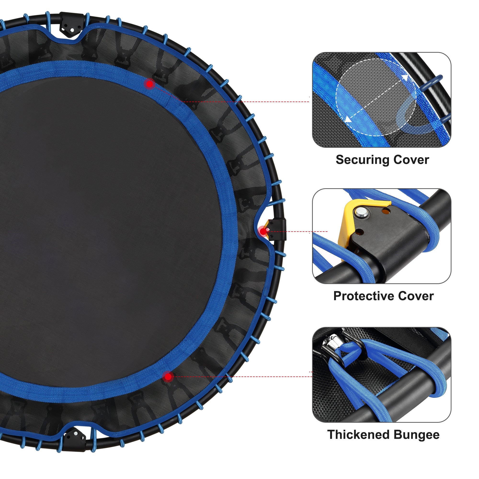 Foldable Trampoline Portable Rebounder 40" - Vimexciter