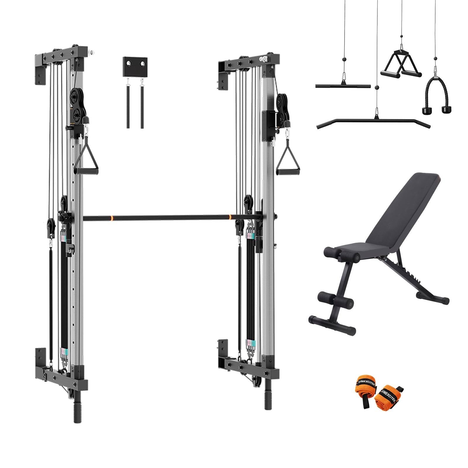 Vimexciter MF - 03 | Professional Wall - Mounted Smith Machine & Squat Rack Combo - Vimexciter