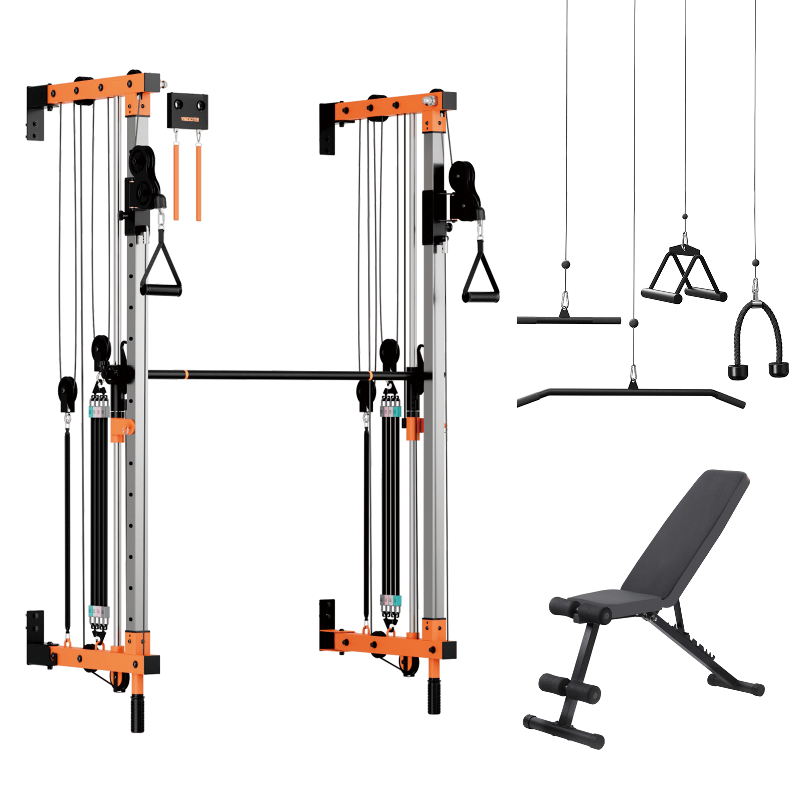 Vimexciter MF - 03 | Professional Wall - Mounted Smith Machine & Squat Rack Combo - Vimexciter