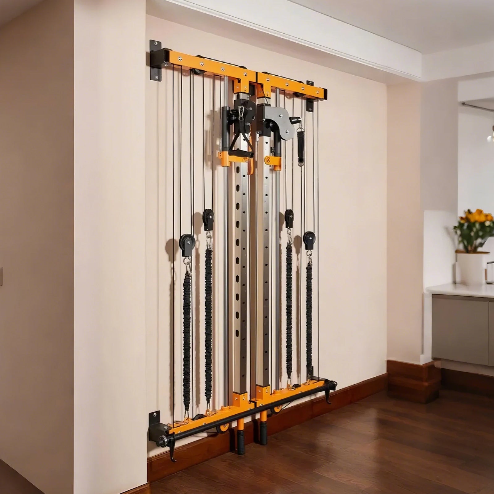 VIMEXCITER MF03 All - In - One Home Gym Wall - Mount Folding Smith Machine - Vimexciter