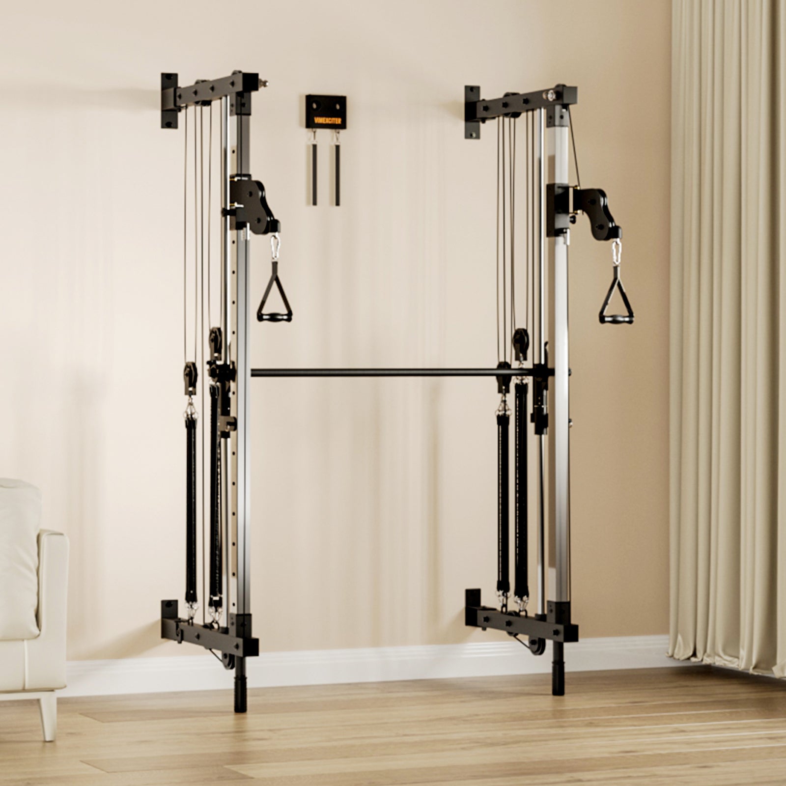 VIMEXCITER MF03 All - In - One Home Gym Wall - Mount Folding Smith Machine - Vimexciter