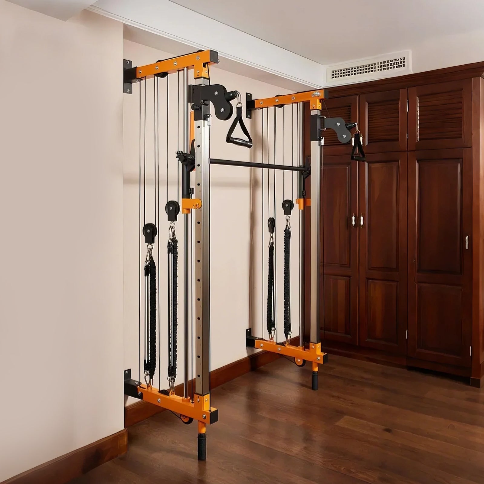 VIMEXCITER MF03 All - In - One Home Gym Wall - Mount Folding Smith Machine - Vimexciter