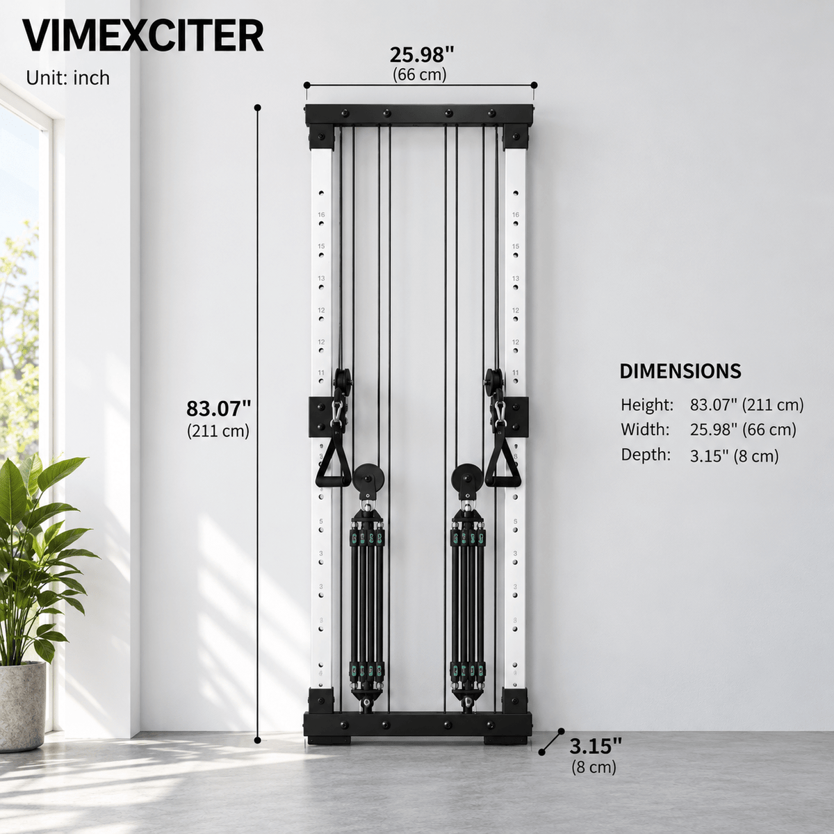Vimexciter |WING Wide Cable Crossover Machine - Vimexciter