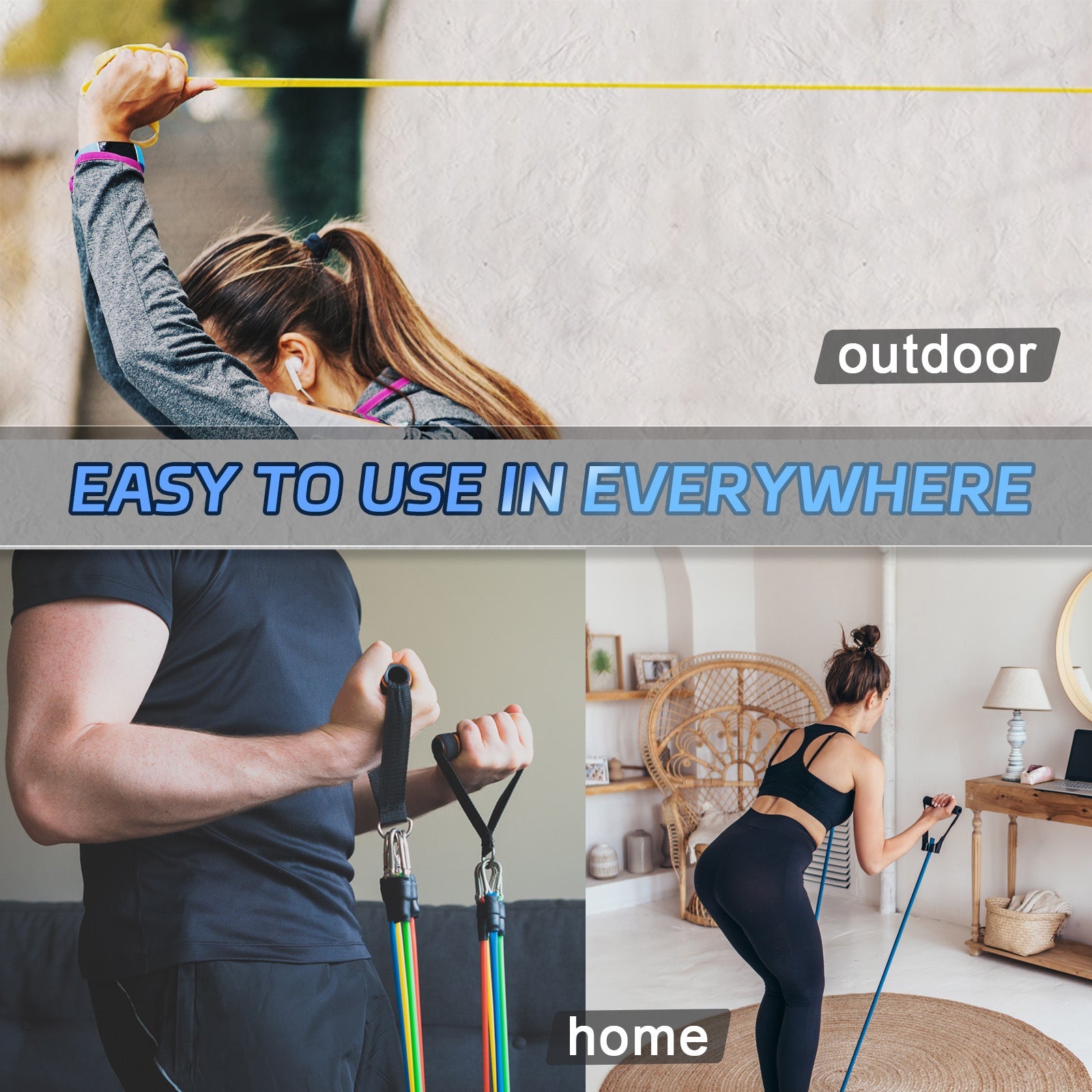 VRT Resistance Bands Rainbow Kit (8pcs) - Vimexciter