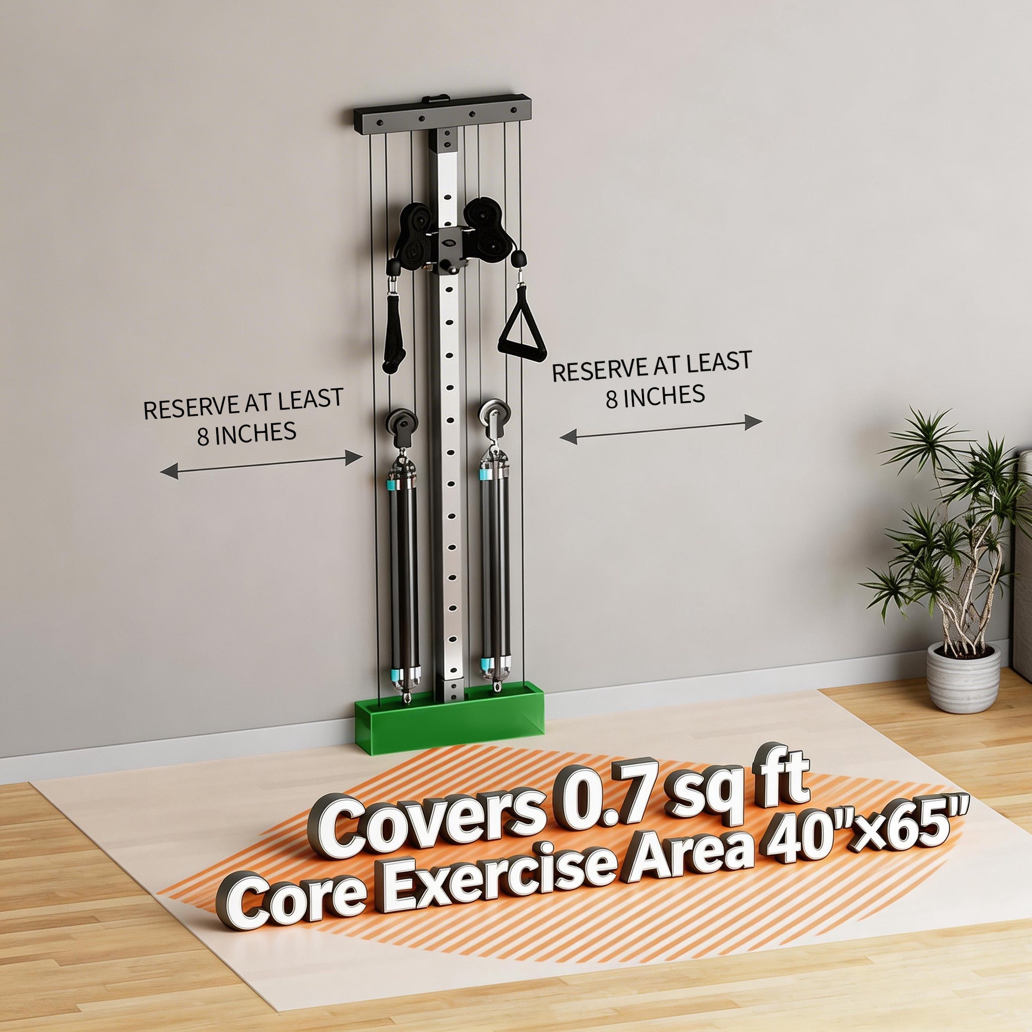 Wall - mounted Power Rack - Space - Saving Home Gym with Lat Pulldown & Functional Trainer - Vimexciter