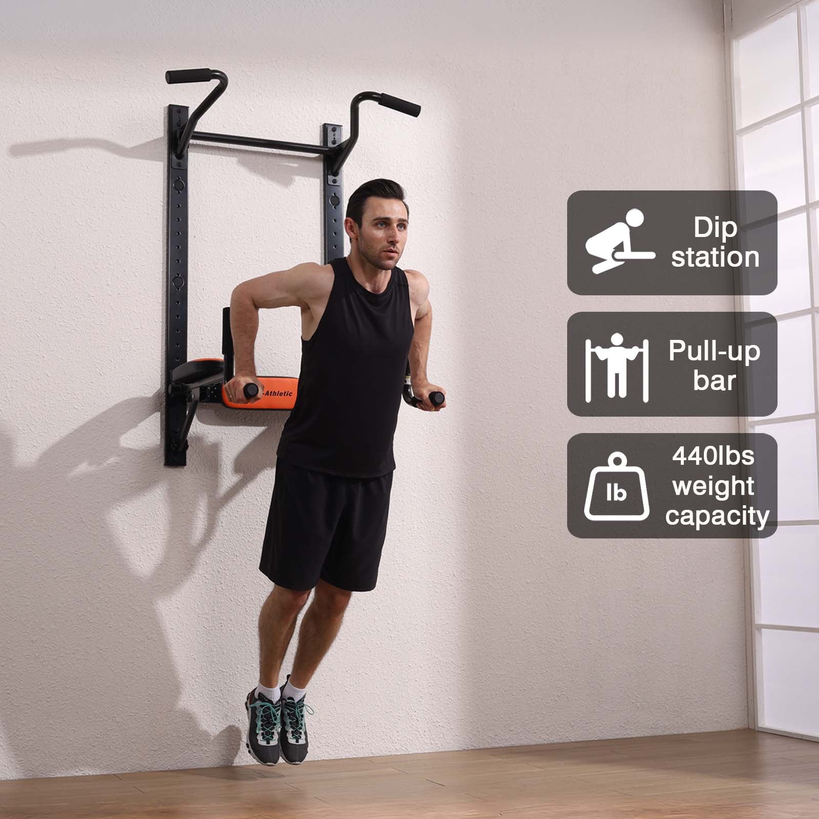 Foldable Suspension Pull-up Dip Station