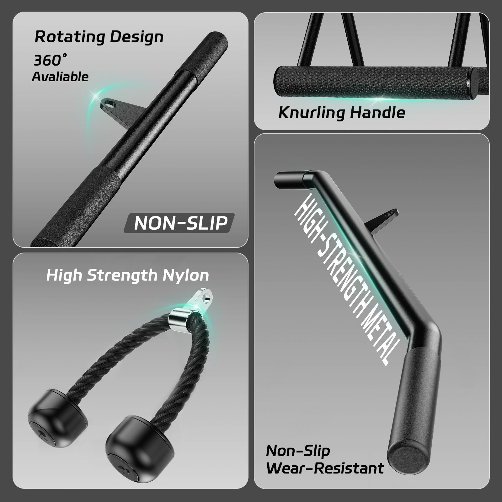 Cable Machine Bar Attachment Combo