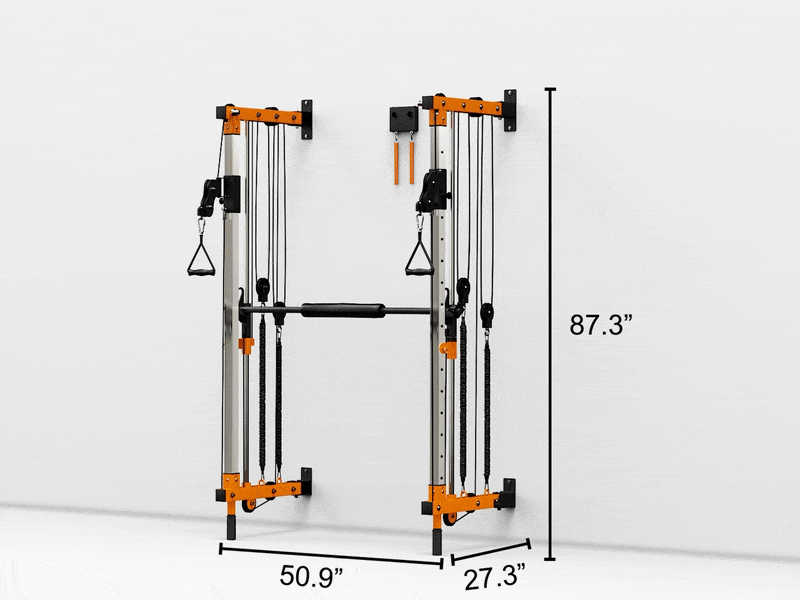 Folding Wall-mounted Smith Machine