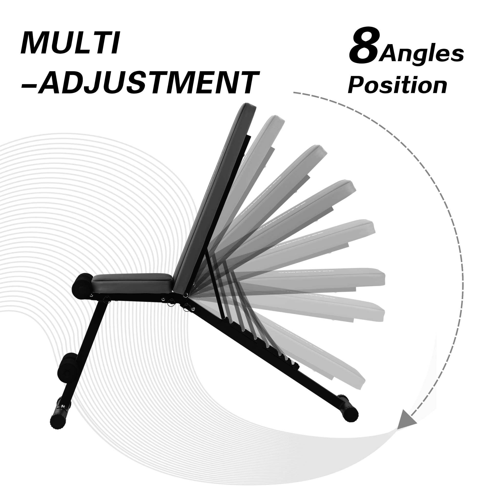 Adjustable & Foldable Weight Bench - Vimexciter
