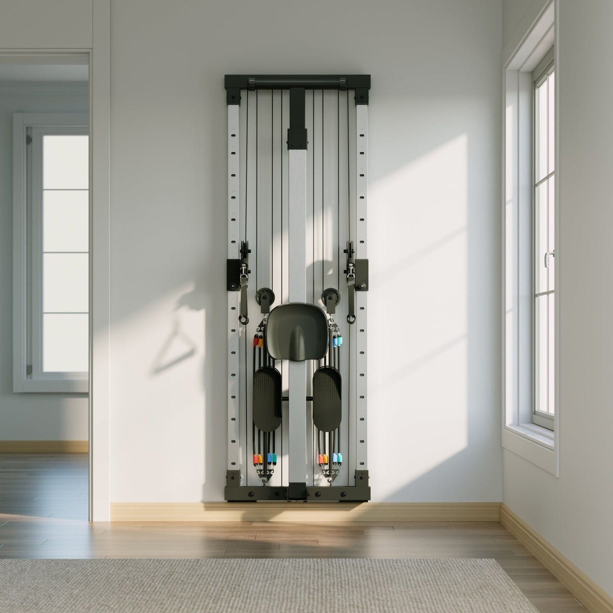 Wall Mounted Rower Vimexciter MF05 | Pro Wall-Mounted Rower & Dual Pulley Cable Machine