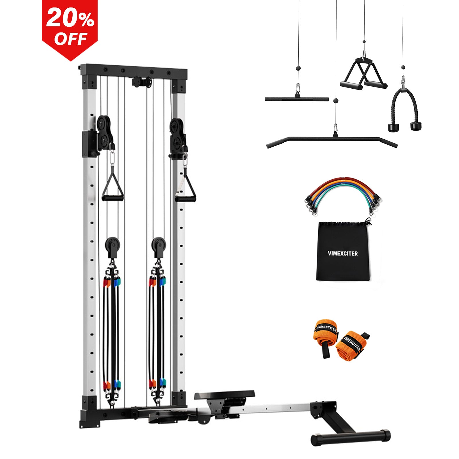 Foldable VRT Dual Pulley Rower - Vimexciter
