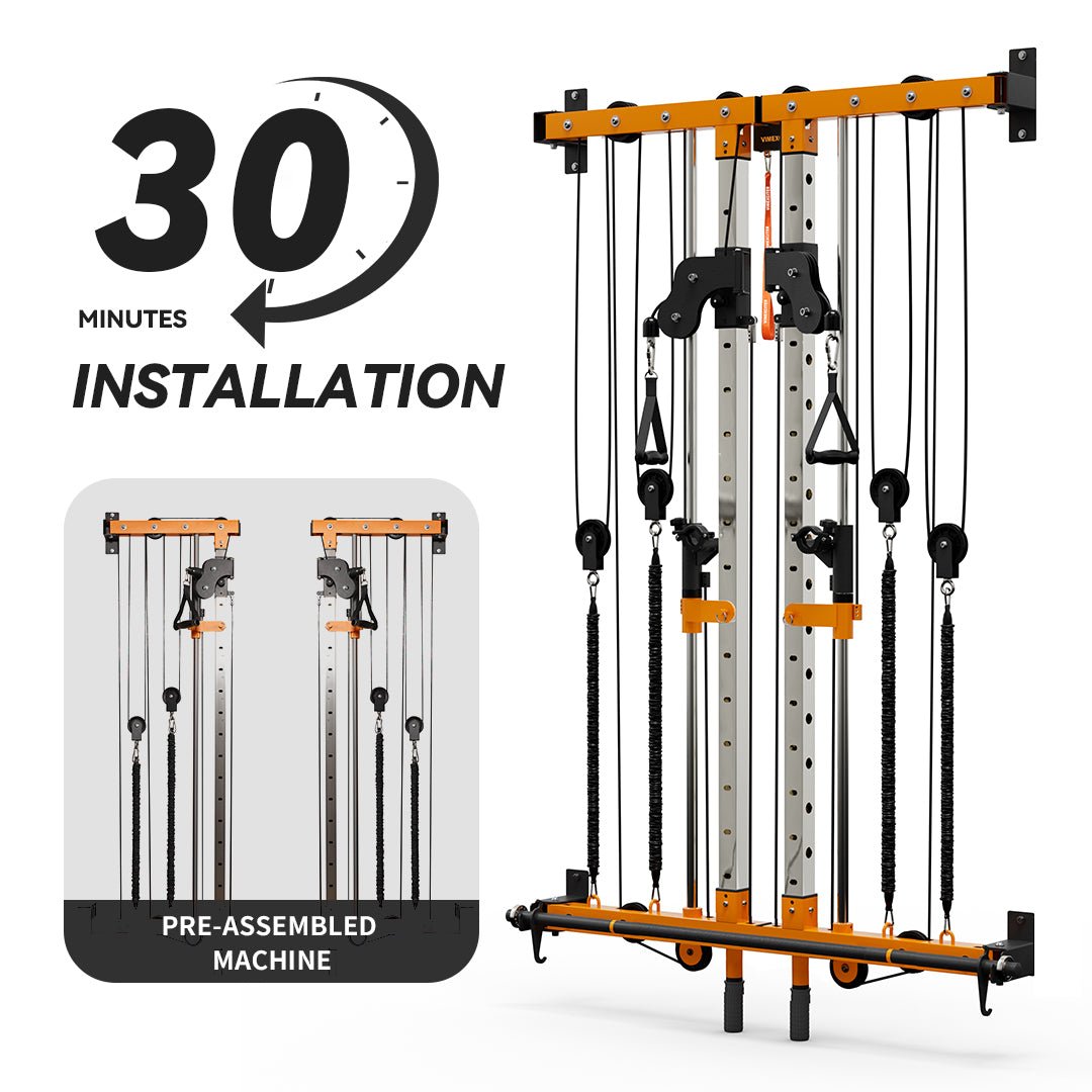 Folding Wall - mounted Smith Machine - Vimexciter