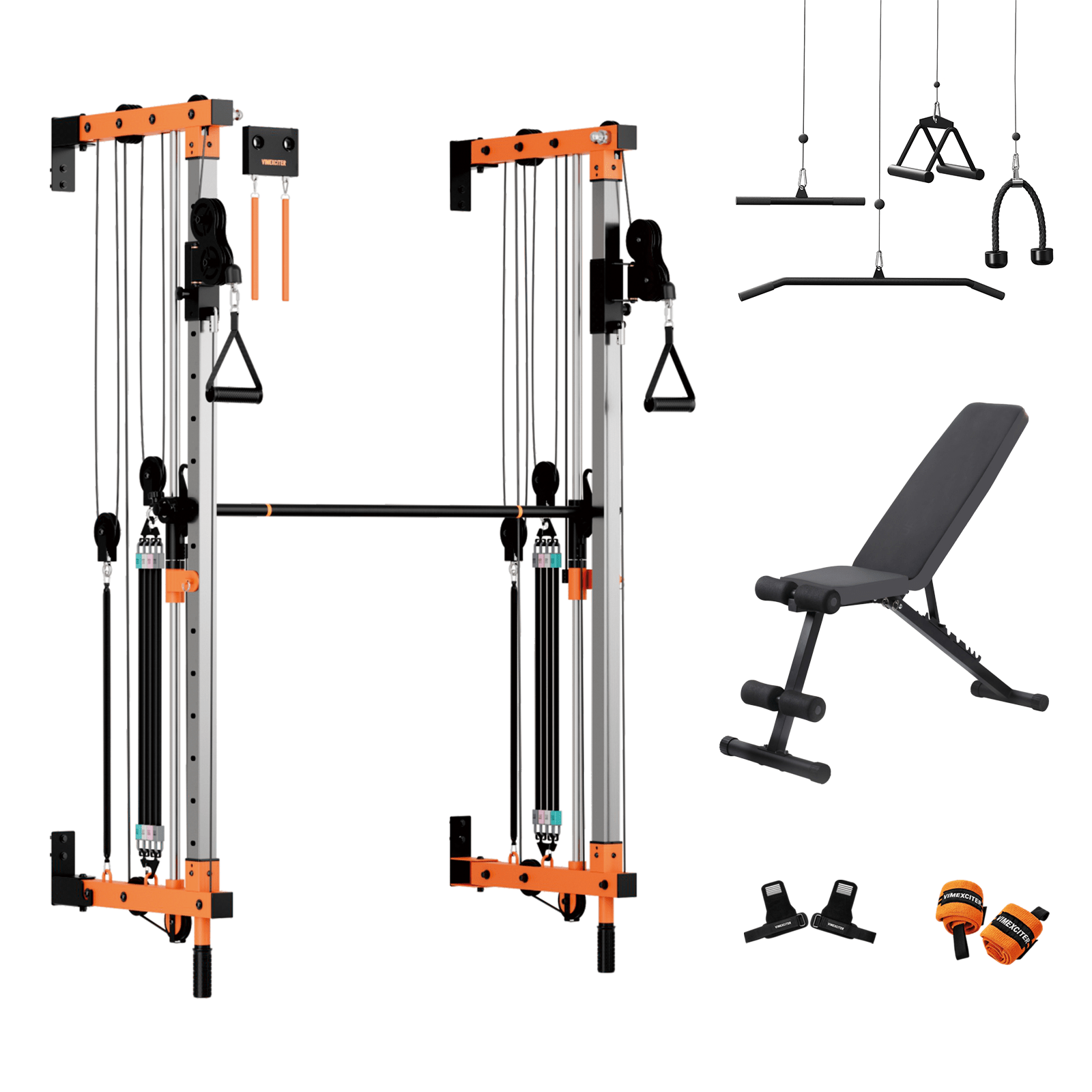 Vimexciter MF - 03 | Professional Wall - Mounted Smith Machine & Squat Rack Combo - Vimexciter