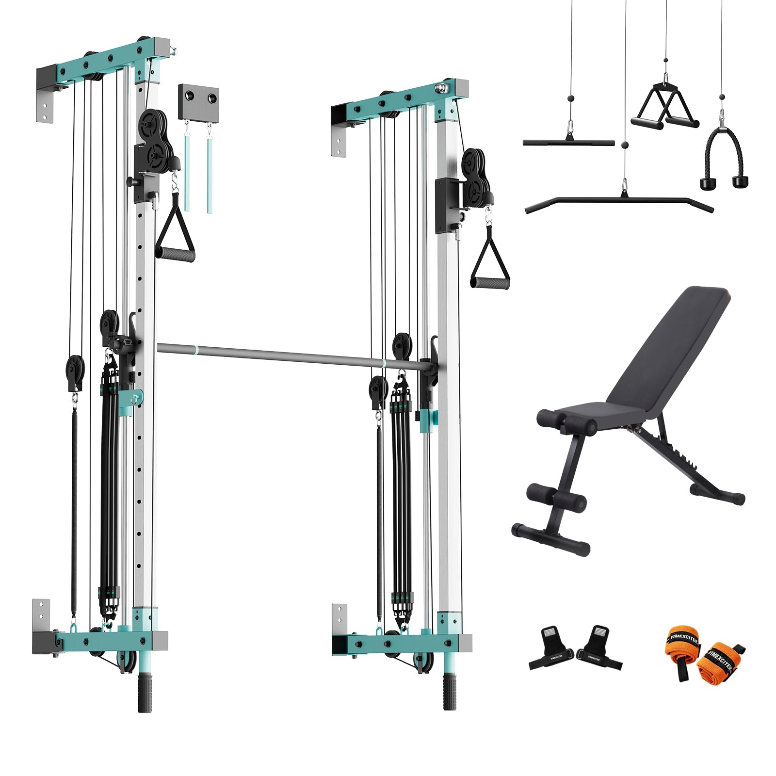 Vimexciter MF - 03 | Professional Wall - Mounted Smith Machine & Squat Rack Combo - Vimexciter