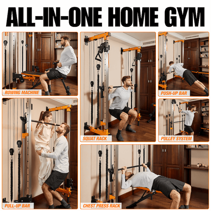Vimexciter MF-03 | Professional Wall-Mounted Smith Machine & Squat Rack Combo - Vimexciter
