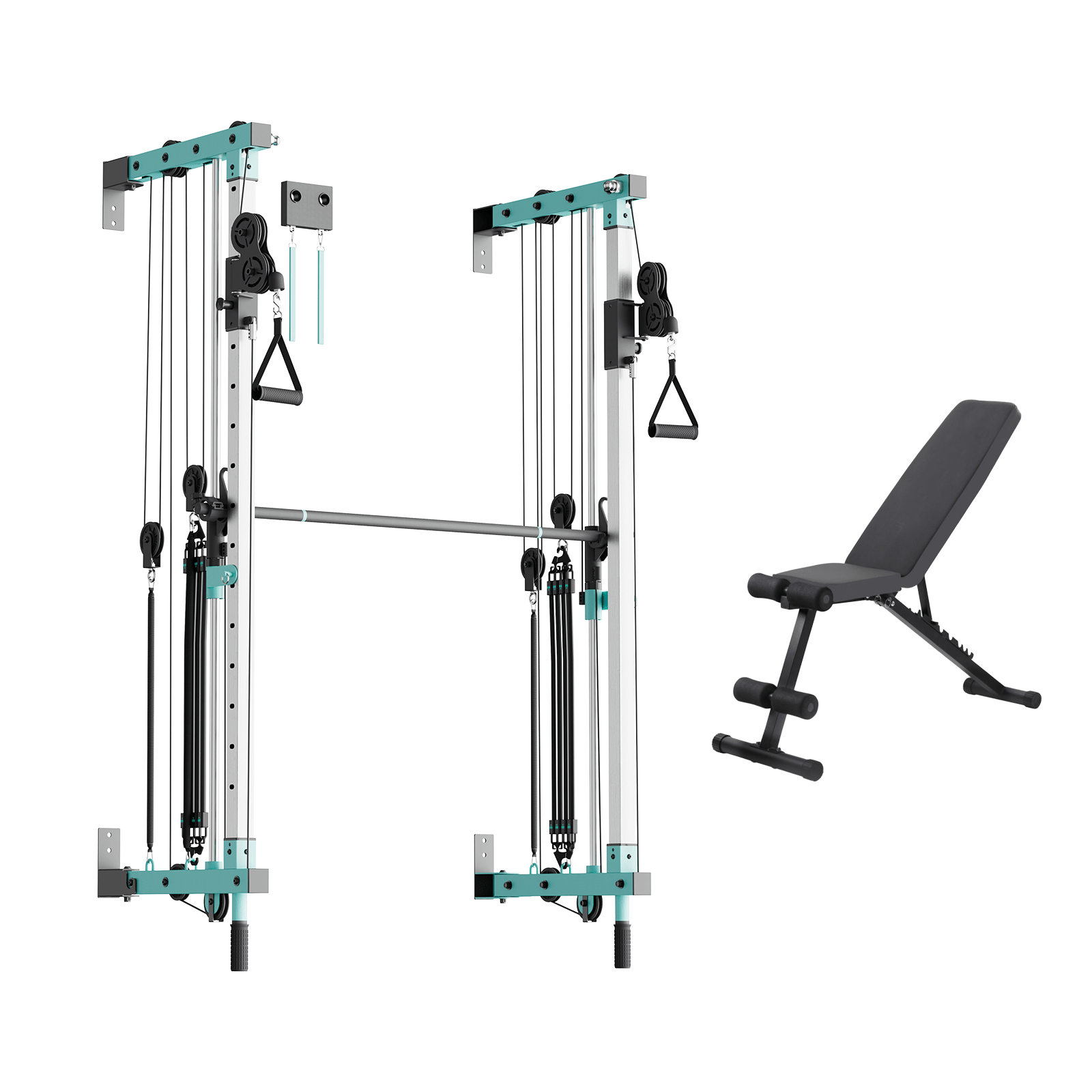 Vimexciter MF - 03 | Professional Wall - Mounted Smith Machine & Squat Rack Combo - Vimexciter