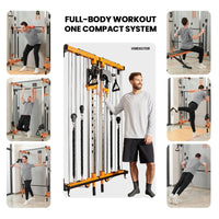 VIMEXCITER MF03 All - In - One Home Gym Wall - Mount Folding Smith Machine - Vimexciter