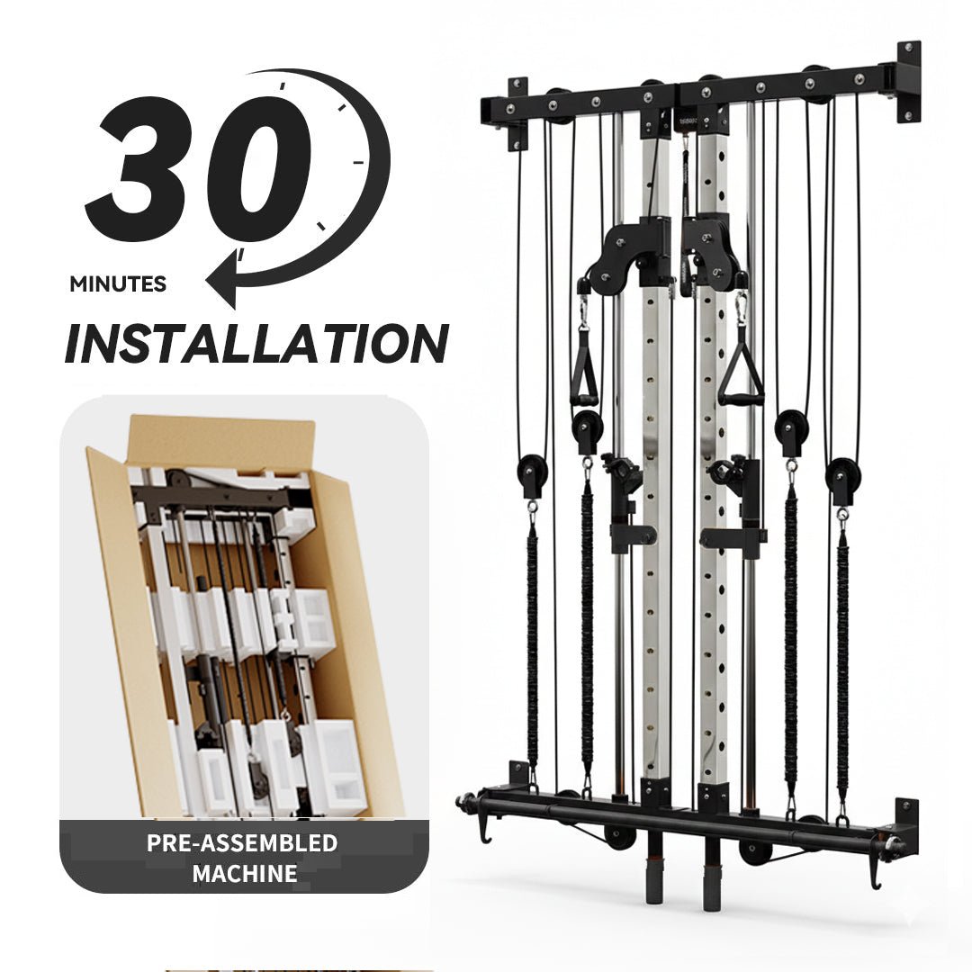 VIMEXCITER MF03 All - In - One Home Gym Wall - Mount Folding Smith Machine - Vimexciter