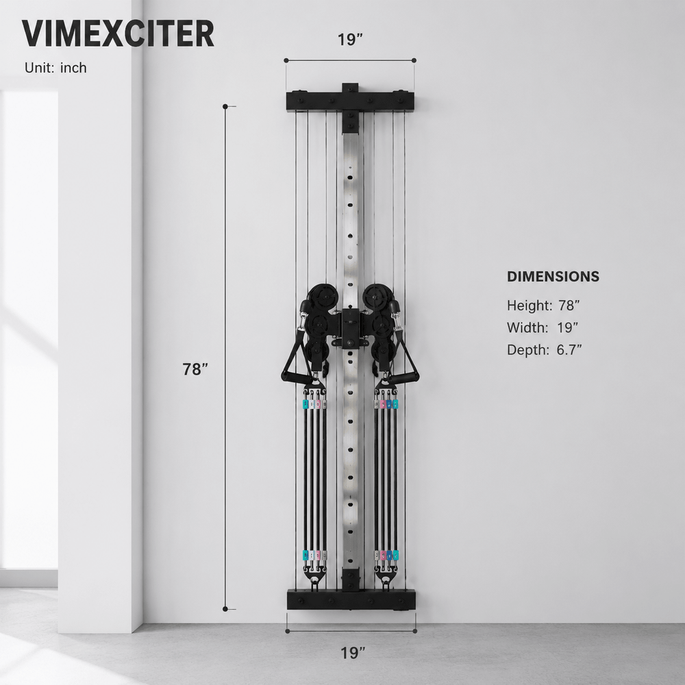 VIMEXCITER Wall Mounted Home Gym | Smith Machine & Free Shipping USA