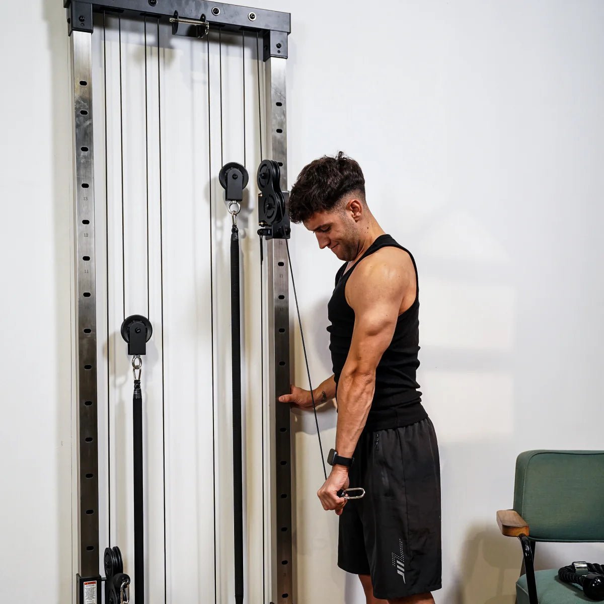 Vimexciter MF05 | 2-in-1 Foldable Wall-Mounted Rower & Cable Station - Vimexciter