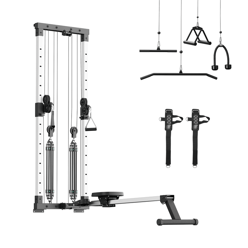 Vimexciter MF05 | 2 - in - 1 Foldable Wall - Mounted Rower & Cable Station - Vimexciter