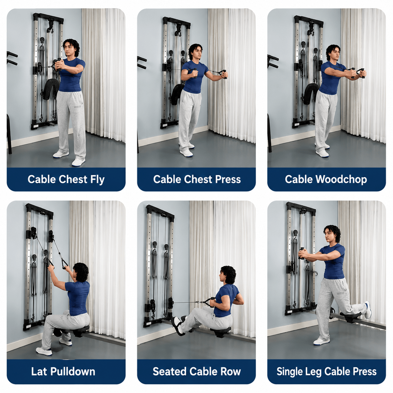 Vimexciter MF05 | 2-in-1 Foldable Wall-Mounted Rower & Cable Station - Vimexciter