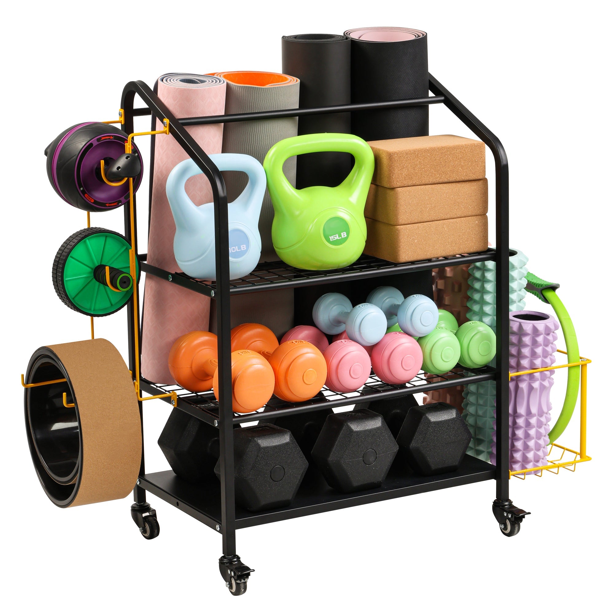 Yoga Mat Storage Rack, Home Gym Workout Equipment Storage Rack – Vimexciter